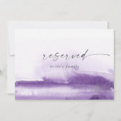 Carte Aquarelle moderne | Symbole violet réservé (Devant)