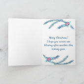 Carte Aquarelle Noël Gnome (Intérieur)