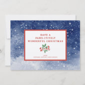 Carte Aquarelle Noël Sheltie Happy Howlidays Card (Dos)