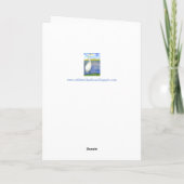 Carte Aquarelle Oiseau Egret Penser De Vous (Dos)