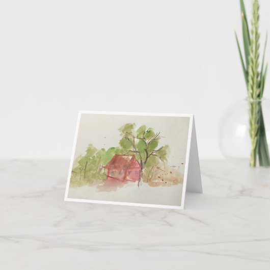 Carte Aquarelle originale (Devant)