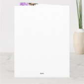 Carte Aquarelle ou traiter Halloween Joyeux anniversaire (Dos)