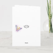 Carte Aquarelle papillon Joyeux anniversaire (Dos)