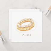 Carte Aquarelle Paris-Brest (Devant/Arrière en situation)