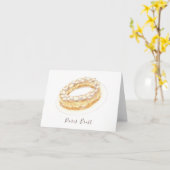 Carte Aquarelle Paris-Brest (Fleur jaune)