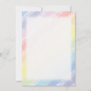 Carte Aquarelle Pastel Rainbow Blu do-it-yourself
