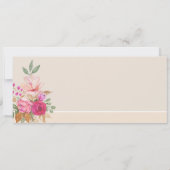Carte Aquarelle Pastel Spring Bouquet (Dos)