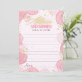Carte Aquarelle Pink Gold Parties scintillant Cons (Debout devant)