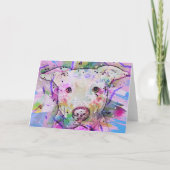 Carte Aquarelle Pit Bull (Dos)