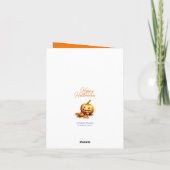 Carte Aquarelle pour enfants mignonne Dragon Bébé Hallow (Dos)