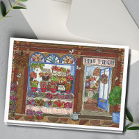 Carte aquarelle pour la fête des mères Fleuriste