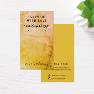 Carte aquarelle pour présentoir de bijoux cool