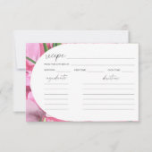 Carte Aquarelle - recette de douche nuptiale (Devant)