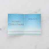 Carte Aquarelle rire Père Noël Rudolf Sourire (Intérieur)