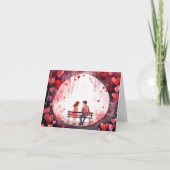 Carte Aquarelle romantique (Devant)