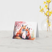 Carte Aquarelle romantique (Fleur jaune)