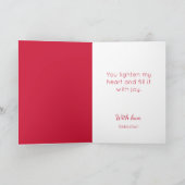 Carte Aquarelle Rose Cupidé Joyeux Valentines Day (Intérieur)