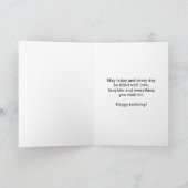 Carte Aquarelle rose et or 35e anniversaire (Intérieur)