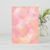 Carte Aquarelle rose et orange (Debout devant)