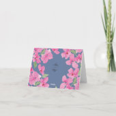 Carte Aquarelle rose Floral (Dos)