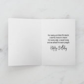 Carte Aquarelle rose Hydrangea Anniversaire (Intérieur)