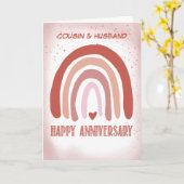 Carte Aquarelle rose pâle Anniversaire Arc-en-ciel (Fleur jaune)