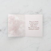 Carte Aquarelle rose Posy Sympathy Merci (Intérieur)