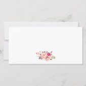 Carte Aquarelle Rose Roses Floral Gold Certificat cadeau (Dos)