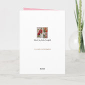 Carte Aquarelle rose Roses Floral Joyeux Anniversaire (Dos)