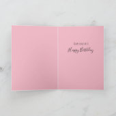 Carte Aquarelle rose Roses Floral Joyeux Anniversaire (Intérieur)