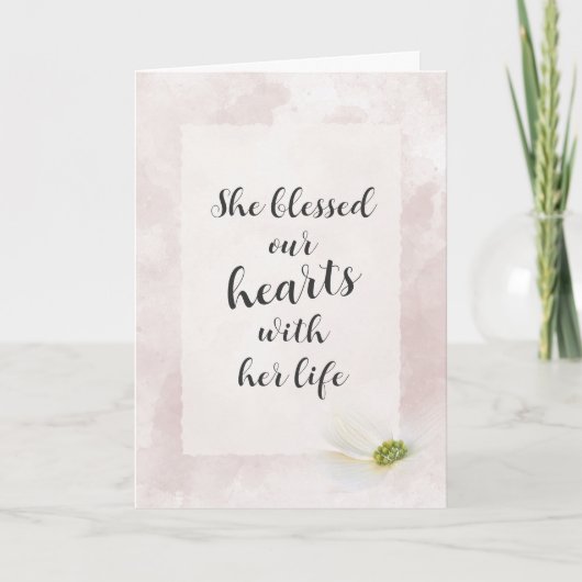 Carte Aquarelle rose Sympathie Abstraite (Devant)