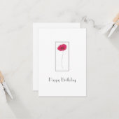 Carte Aquarelle rouge, Stylo et Gerbes d'encre (Devant/Arrière en situation)