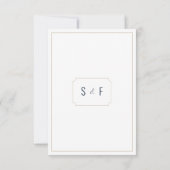 Carte Aquarelle rustique Terracotta Floral (Dos)