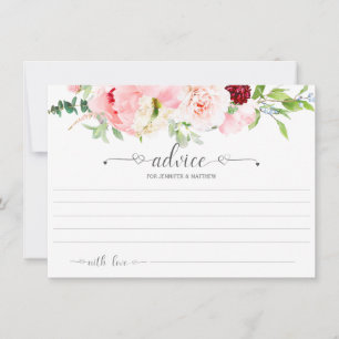 Carte Aquarelle sauvage Jardin Typographie florale Conse