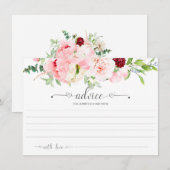 Carte Aquarelle sauvage Jardin Typographie florale Conse (Devant / Derrière)