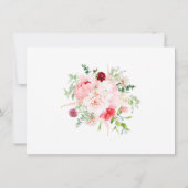 Carte Aquarelle sauvage Jardin Typographie florale Conse (Dos)