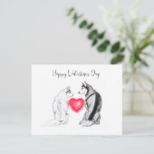 Carte Aquarelle simple et élégante. (Debout devant)