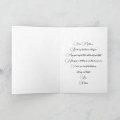 Carte Aquarelle sophistiquée Bleu Roses Joyeux anniversa (Intérieur)