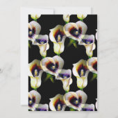 Carte Aquarelle Sublime Arum Calla Lilies (Dos)