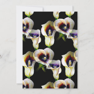 Carte Aquarelle Sublime Arum Calla Lilies