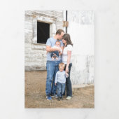 Carte Aquarelle Triple 4 Photo À feuillage persist (Page de couverture)