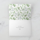 Carte Aquarelle Verdure Serez-Vous Ma Femme D'Accueil (Intérieur)