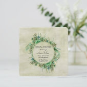 Carte Aquarelle verte (Debout devant)