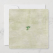 Carte Aquarelle verte (Dos)