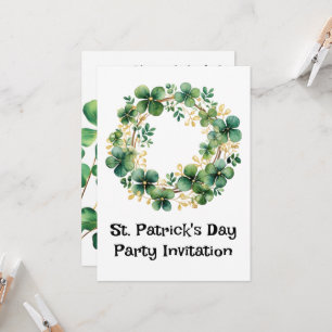 Carte Aquarelle verte Arimante Masse du trèfle