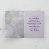 Carte Aquarelle violette Dahlia Anniversaire (Intérieur)