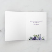 Carte Aquarelle violette Floral Joyeux Fête des Mères Ph (Intérieur)