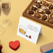 Carte Aquarelle Whiskey Avec Truffes De Chocolat