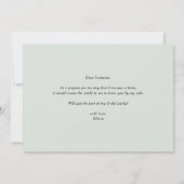 Carte Aquarelle Woodland Serez-Vous Mon Garçon De Page (Dos)