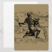 Carte Aquarius Constellation Hevelius 1690 Jan 20 Feb 18 (Devant / Derrière)